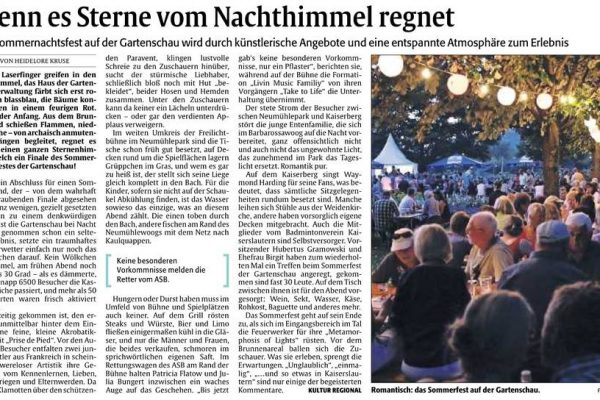 Sommernachtsfest Kaiserslautern Feuerwerk 2013